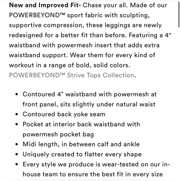 NWT Beyond Yoga Set: Powerbeyond Midi Legging Cropped Tank Hazy Peri Periwinkle - Picture 6 of 7